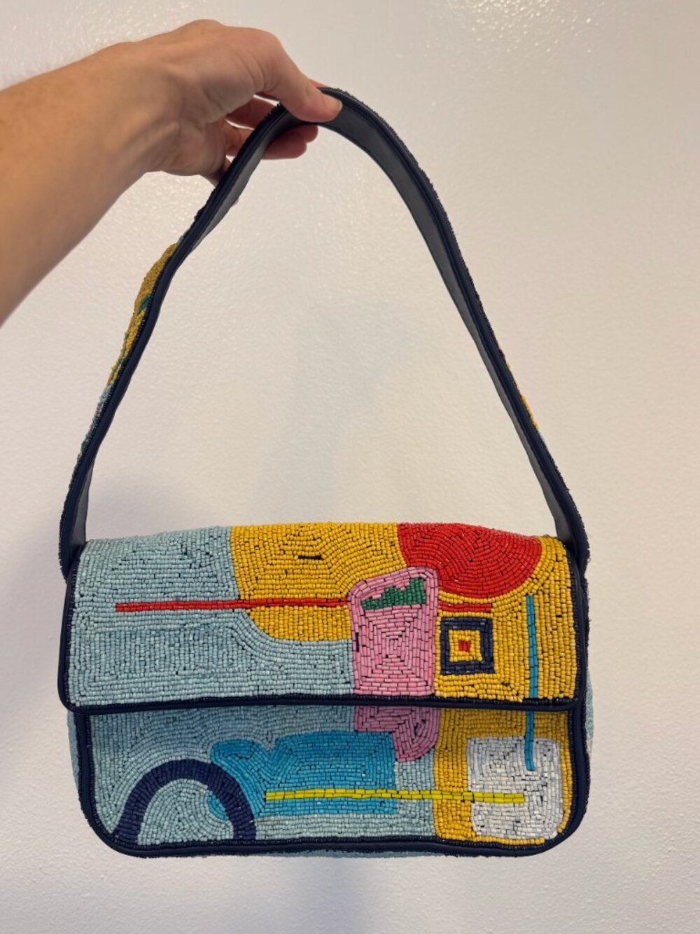 STAUD Tommy hand beaded Purse